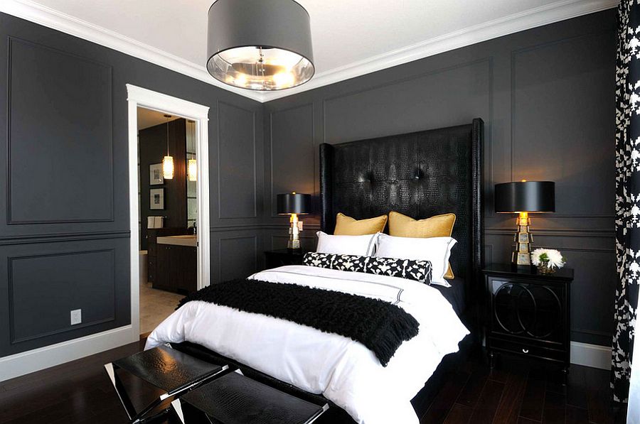 black and gold interior design